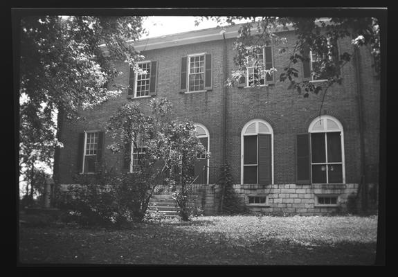 East side or rear wing of the Trustees Office, Shaker Village of Pleasant Hill, Kentucky in Mercer County