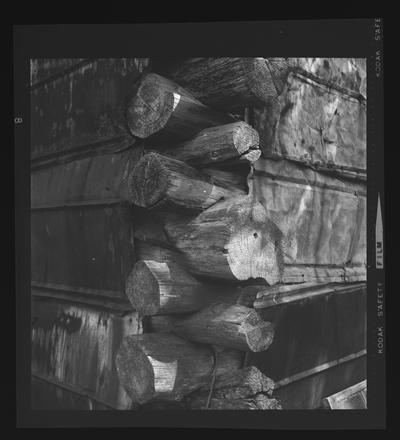 Log dependency at the General Charles Scott House, Soard Ferry Road, Woodford County, Kentucky