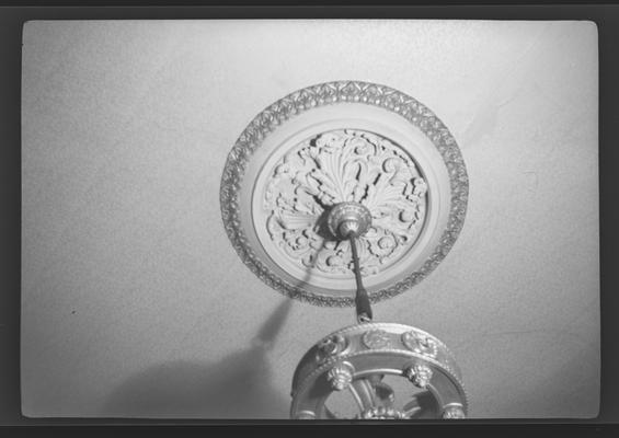 Center piece of sitting room at Ingleside, built in 1852, demolished 1964, Lexington, Kentucky in Fayette County