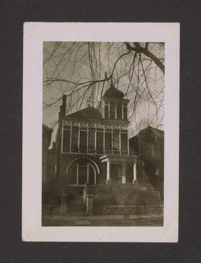 Kaufman house. West High Street. Lexington, Kentucky