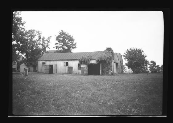 Stables in back of West Family House, Shaker Village of Pleasant Hill, Kentucky in Mercer County