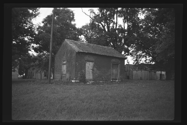 Smoke and dry house near to West Family House, Shaker Village of Pleasant Hill, Kentucky in Mercer County