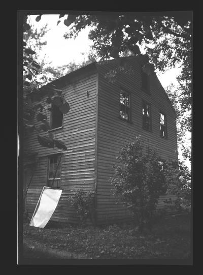 Coopers' Shop back of East Family House, Shaker Village of Pleasant Hill, Kentucky in Mercer County