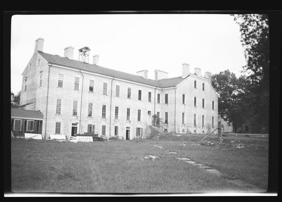 West flank of Center Family House, Shaker Village of Pleasant Hill, Kentucky in Mercer County