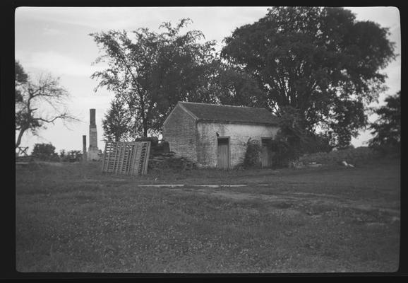 Smoke and dry house near Center Family House, Shaker Village of Pleasant Hill, Kentucky in Mercer County