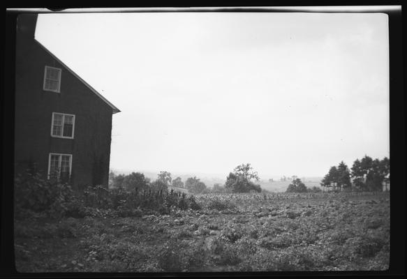 Sister's Shop looking toward west lot, Shaker Village of Pleasant Hill, Kentucky in Mercer County