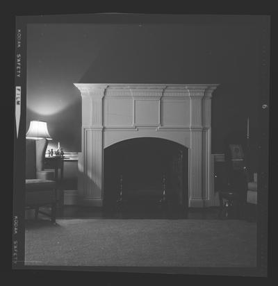 Marble fireplace in bedroom of Morgan's Station, Harper's Ridge Road, Mt. Sterling, Kentucky in Montgomery County