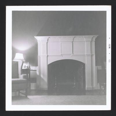 Marble fireplace in bedroom of Morgan's Station, Harper's Ridge Road, Mt. Sterling, Kentucky in Montgomery County