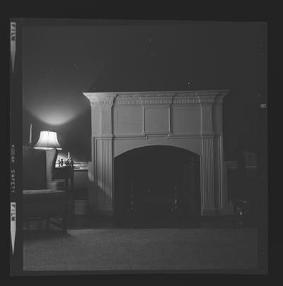 Marble fireplace in bedroom of Morgan's Station, Harper's Ridge Road, Mt. Sterling, Kentucky in Montgomery County