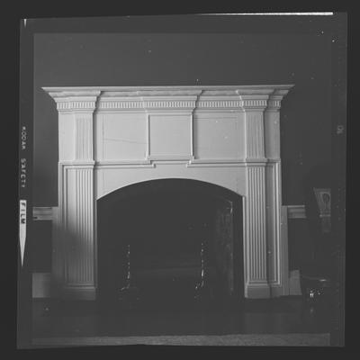 Marble fireplace in bedroom of Morgan's Station, Harper's Ridge Road, Mt. Sterling, Kentucky in Montgomery County