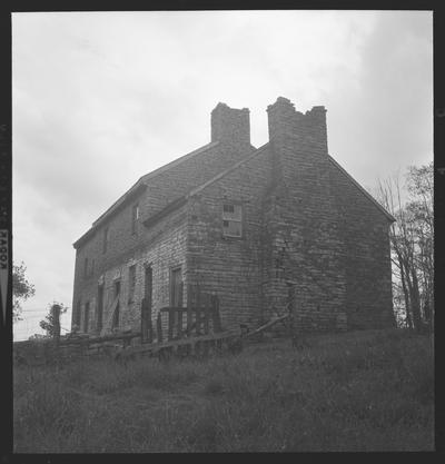 Henry Thompson Stone House, built circa 1785, Author Road, North of Millersburg, Kentucky in Nicholas County