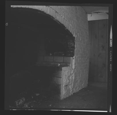 Oven in Southeast basement room at the house on the North West corner of High and Upper Street, Lexington, Kentucky in Fayette County