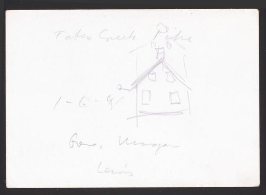 House on Tates Creek Pike (Road), [General/Reverend] Morgan Lewis, Fayette County, Kentucky