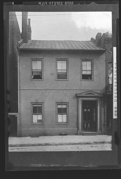 M. Shryock House, 149 North Broadway, Lexington, Kentucky in Fayette County, demolished in 1901-1902