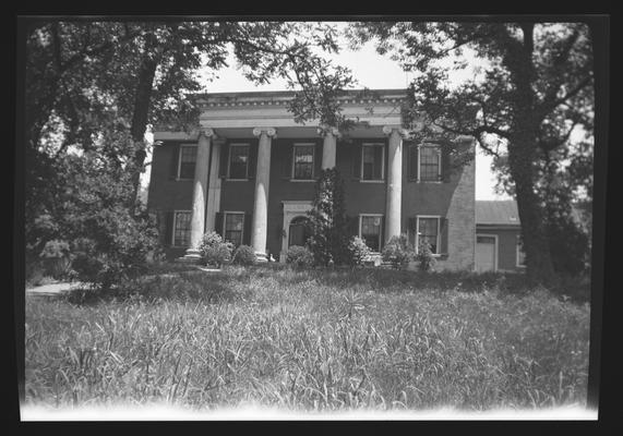 Clay Hill on the road to Danville, Harrodsburg, Kentucky in Mercer County. Portico and entablature added