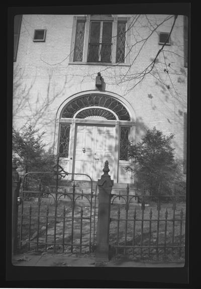 Doorway of the Hunt-Morgan House, Lexington, Kentucky in Fayette County