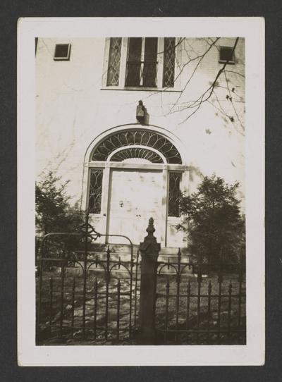 Doorway of the Hunt-Morgan House, Lexington, Kentucky in Fayette County