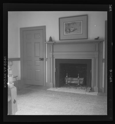 Bedroom mantel at Warwick, Moses Jones House, Mercer County, Kentucky