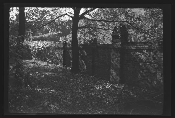 Wall outside of Doctor Peter's house on Second Street and Market Street