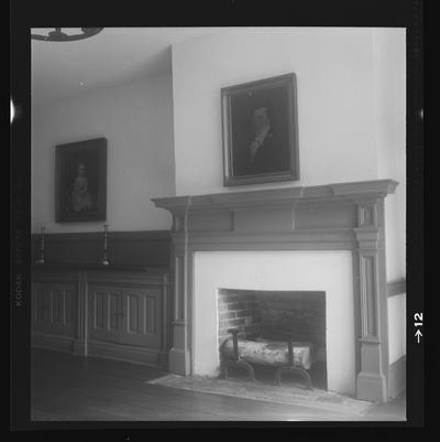 Public Room at Chiles Tavern in Harrodsburg, Kentucky in Mercer County