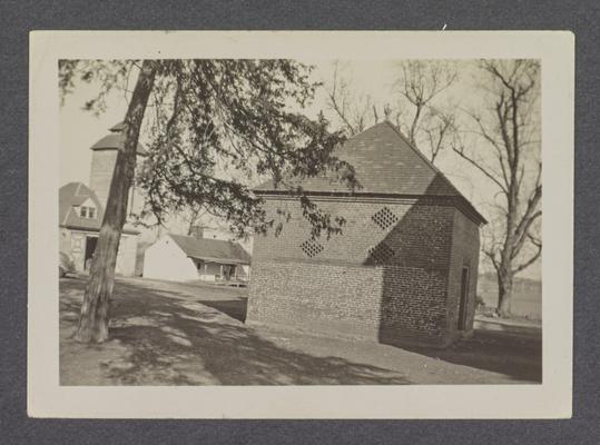 Smokehouse at Calumet, Samuel Wallace House, Old Frankfort Pike, Midway, Kentucky in Woodford County