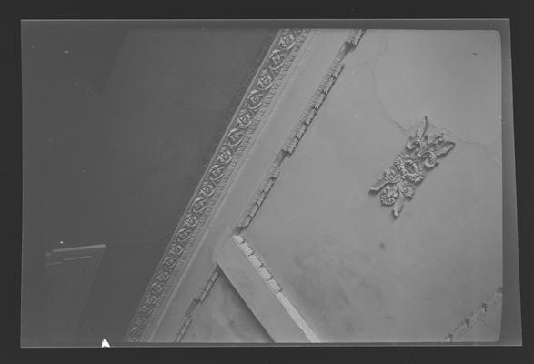 Detail in the hall ceiling at the Offutt House, Clifford Pike, Georgetown, Kentucky in Scott County