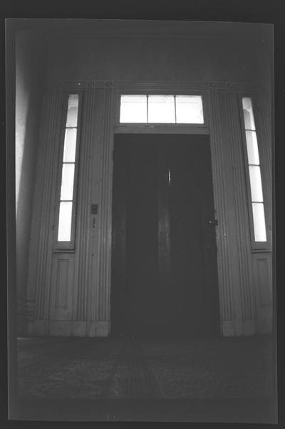 Front door in hall at the Francis Key Hunt House