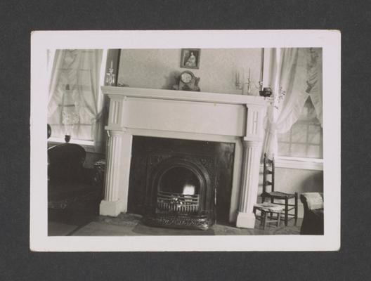 Fireplace at the William Y. Davis House, Bloomfield, Kentucky in Nelson County