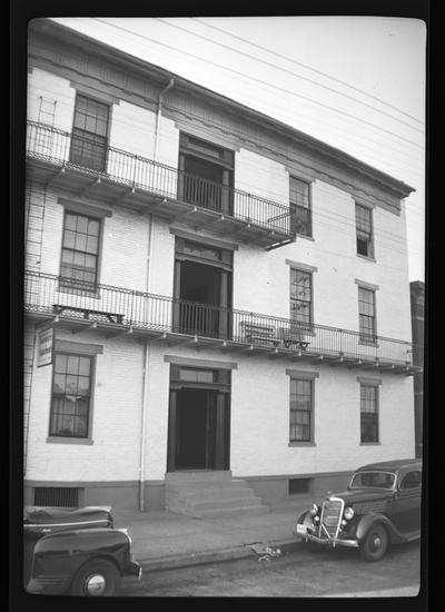 Apartment facing railroad, Maysville, Kentucky in Mason County