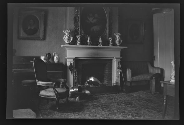 Interior of ranch house, Kentucky