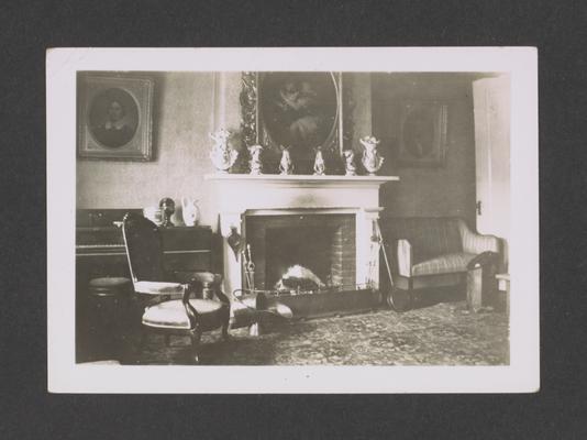 Interior of ranch house, Kentucky