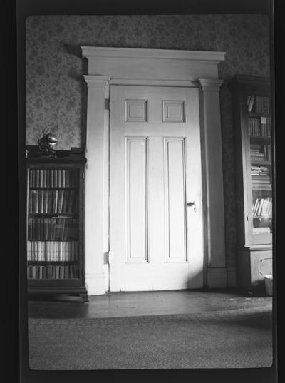 Door to hall from front parlor at the Houston House, 414 Third Street, Maysville, Kentucky in Mason County