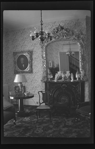 Parlor in the John Clark House, Auvergne, Tates Creek Road, Lexington, Kentucky in Fayette County