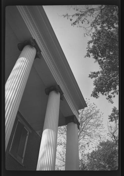 Portico at the Michael R. Burgess House, south of Mays Lick (Mayslick), Kentucky in Mason County