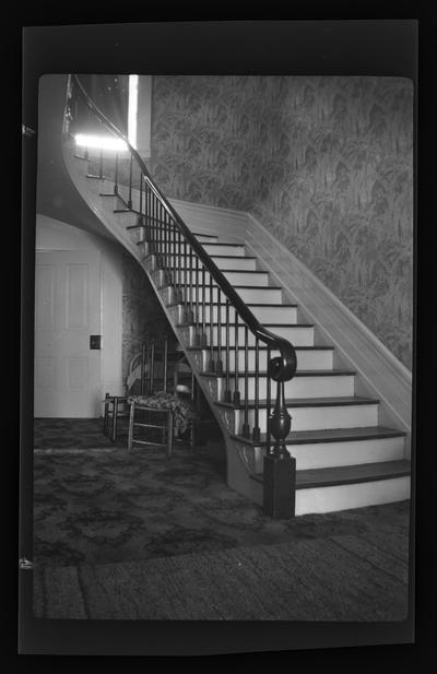 Stairway at the Michael R. Burgess House, south of Mays Lick (Mayslick), Kentucky in Mason County