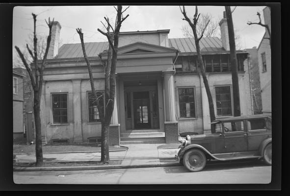 Jacob Ashton House, Little Inn, built 1834, now demolished, formerly at 145 East High Street, Lexington, Kentucky in Fayette County