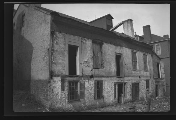 Jacob Ashton House, Little Inn, built 1834, now demolished, formerly at 145 East High Street, Lexington, Kentucky in Fayette County