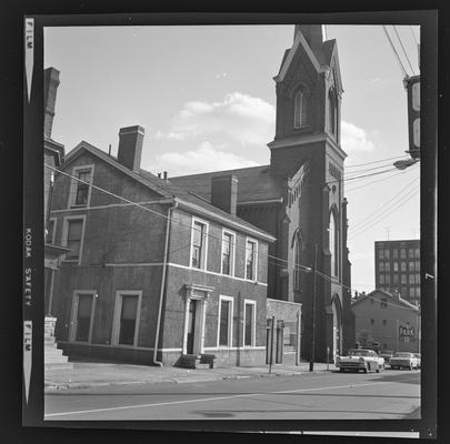 Henry Clay Law Office next to the First Presbyterian Church on North Mill Street, Lexington, Kentucky in Fayette County