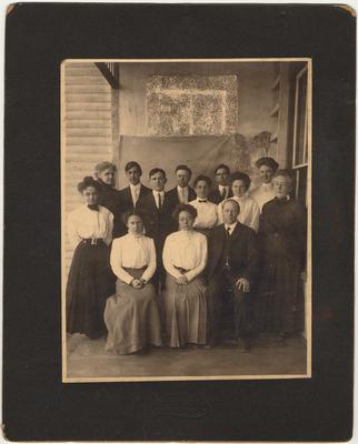 Faculty of Hazel Green Academy, 1910. The names are on the back of the photo