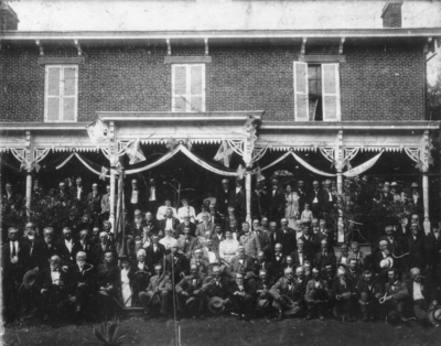 Confederate Veteran's Reunion, Morgan's Men, held at the home of Charles Henry Meng in North Middletown, Bourbon County, Kentucky (Meng was a private in the 9th Kentucky Cavalry, Co. C (C.S.A.))