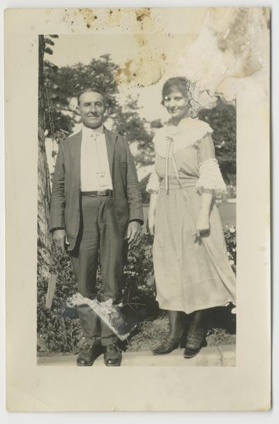 Unidentified man and woman