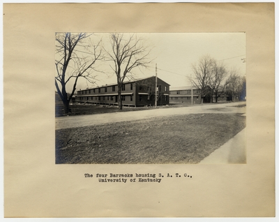 The four barracks housing S.A.T.C., University of Kentucky