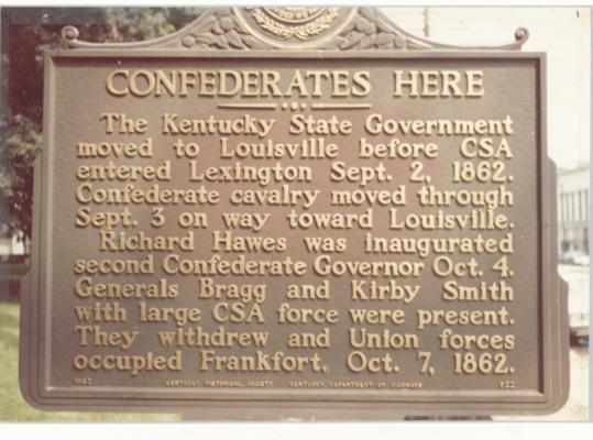 Historical Marker. (Handwritten verso reads: 