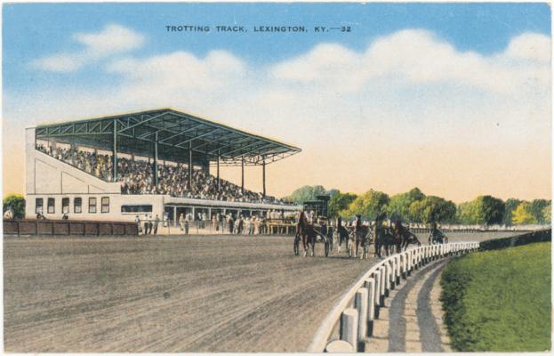 Trotting Track, Lexington, KY-32. (Printed verso reads: 