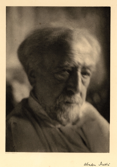 Dr. Abraham Jacobi, Professor of Children's Diseases, The College of Physicians and Surgeons, Columbia University in the city of New York, 1916.  Head shot of elderly, bearded man with mustache