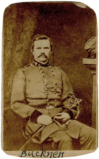 Major General Simon Bolivar Buckner (1823-1914) C.S.A.; organized Kentucky State Militia, one of the most successful Confederate Generals