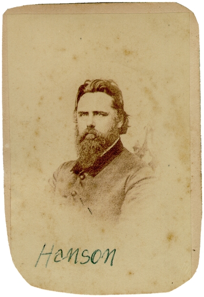 General Roger Weightman Hanson (1827-1863) C.S.A.;  Lexington, Kentucky native; Commander of the Orphan Brigade, killed in the Battle of Murfreesboro, Tennessee