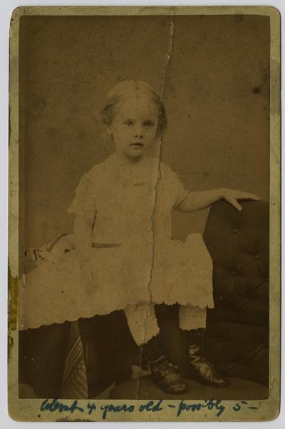 Mary Neville, About 4 years old, possibly 5