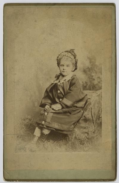 For Aunt Caroline, taken in 1877, Mary Neville, Born June 3, 1871
