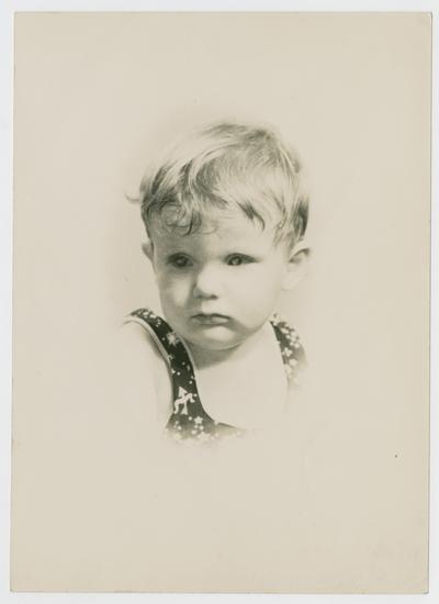 David Neville Devary, born Jan. 31m 1936-- About 2 1/2 years old